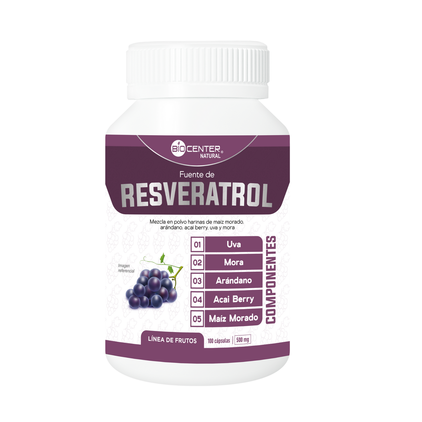 Resveratrol 100 cápsulas – Biocenter